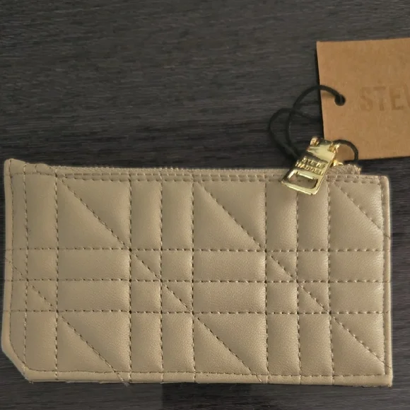 Steve Madden Taupe Key & Card Holder - Picture 3 of 4